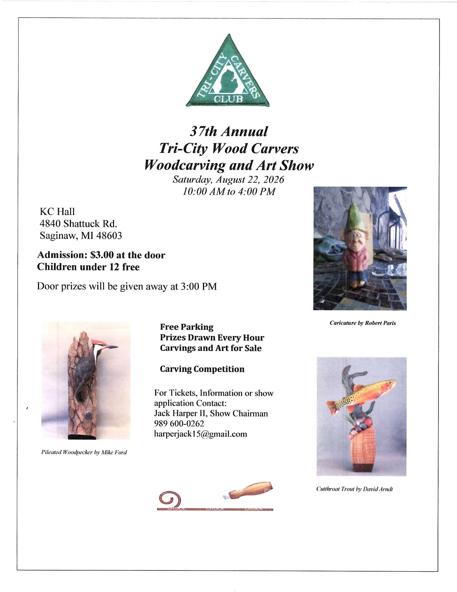 Tri-City Wood Carvers Wood Carving Show 2026